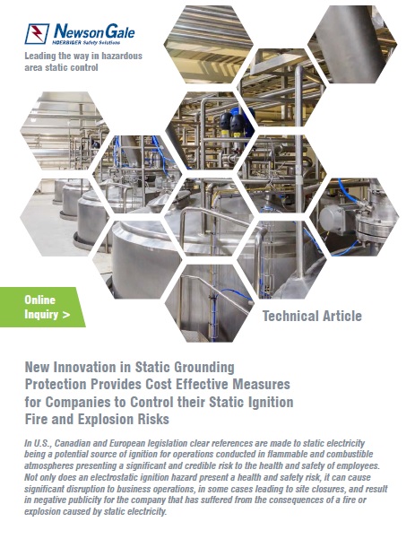 Statik_Topraklama_Korumasındaki_Yeni_İnovasyon_Firmaların_Statik_Tutuşma_Yangını_Ve_Patlama_Risklerini_Kontrol_Etmeleri_İçin_Uygun_Maliyetli_Önlemler_Sağlıyor_Newson_Gale